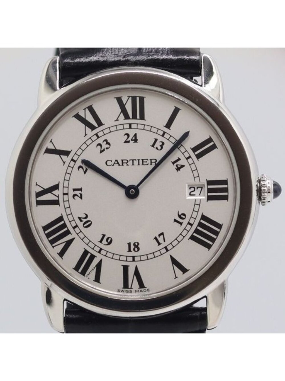 Cartier Ronde Solo Date Silver Dial Watch